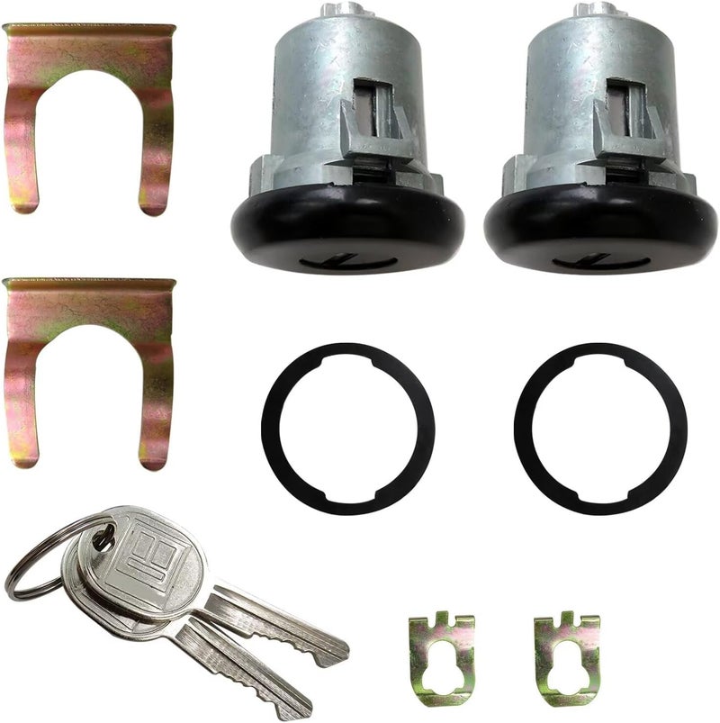 eStarpro New Lockcraft Black Door Lock Cylinder for Chevrolet Truck / C10 1965-1987 - Image 1